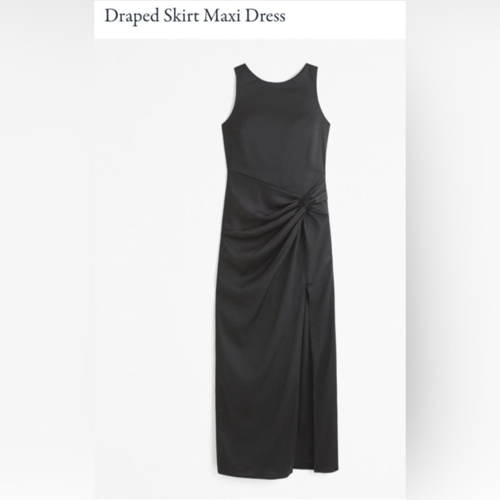 Abercrombie & Fitch Draped Skirt Maxi Dress, NWT, Black
Small - Picture 2 of 11